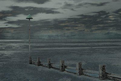 Beach Walk, Leigh-on-Sea, 2018 (fotografia ridipinta a mano) da Alice Gur-Arie