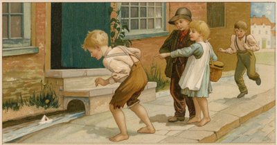 Il Soldatino di Stagno Coraggioso (cromolitografia) da Alice Havers