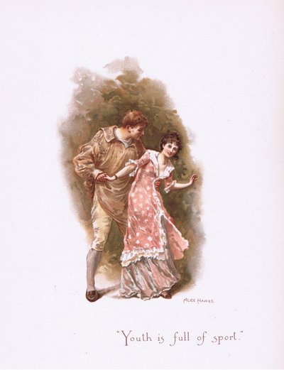 La giovinezza è piena di sport, da Some Old Love Songs pubblicato da Hildesheimer & Faulkner, 1892 da Alice Havers