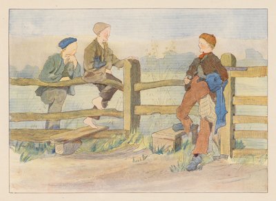 Potenziali bracconieri (litografia a colori) da Alice Maud Beddington