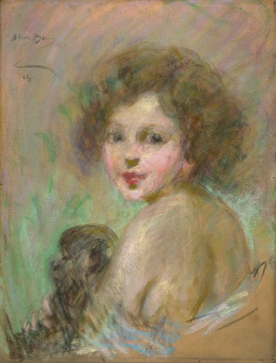 Bambino con scimmia da Alice Pike Barney