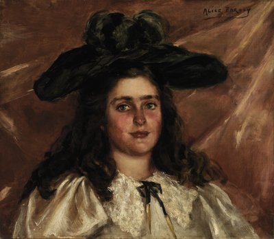 Laura Alice con Grande Cappello, ca. 1892-1895 da Alice Pike Barney
