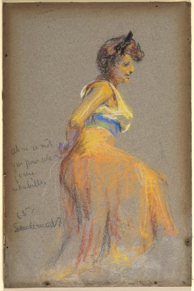 Modello in giallo da Alice Pike Barney