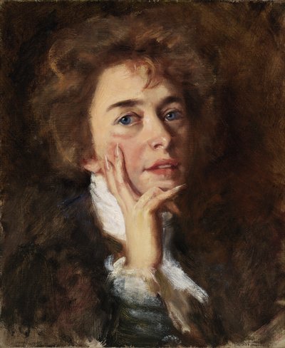 Autoritratto con jabot, 1896 da Alice Pike Barney