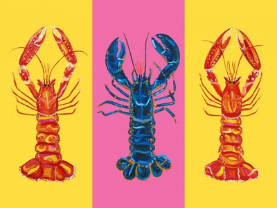 Aragosta e scampi Pop Art 2 da Alice Straker