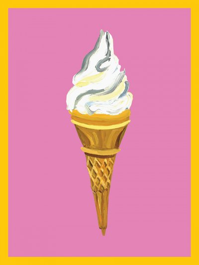 Cono gelato rosa da Alice Straker