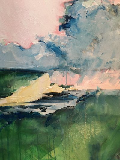 Panorama suggestivo con cielo rosa da Alice White