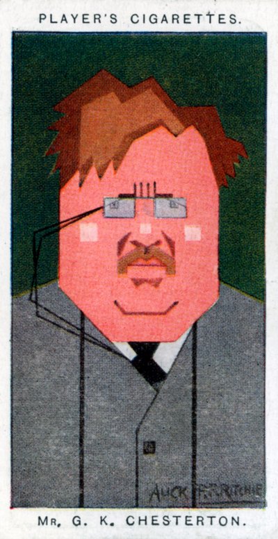 GK Chesterton, poeta, romanziere e critico britannico, 1926 da Alick P. F. Ritchie