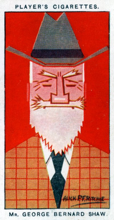 George Bernard Shaw, drammaturgo irlandese da Alick P. F. Ritchie