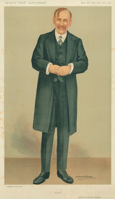 Mr Philip Whitwell-Wilson, PWW, 27 dicembre 1911, caricatura di Vanity Fair da Alick P. F. Ritchie