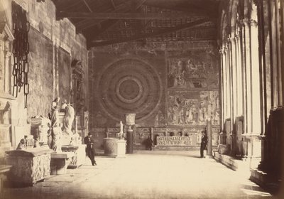 Pisa: Corridoio del Camposanto, c. 1870 da Alinari