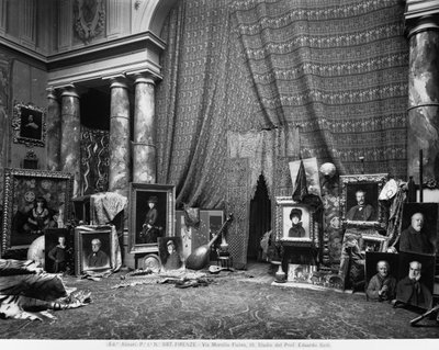 Studio del pittore fiorentino Eduardo Gelli, in Via Marsilio Ficino 10, Firenze da Fratelli Alinari