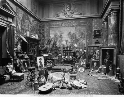 Studio del pittore fiorentino Eduardo Gelli, in Via Marsilio Ficino 10, Firenze da Fratelli Alinari