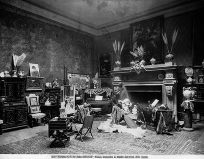 Studio del pittore Tito Conti a Firenze, in Piazza Donatello da Fratelli Alinari