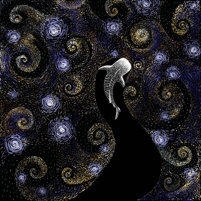 Lo squalo balena nella notte stellata da Alirıza ÇAKIR