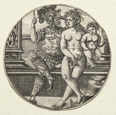 Marte, Venere e Cupido, 1520s da Allaert Claesz