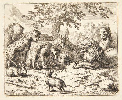 Il consiglio dei leoni da Allaert van Everdingen