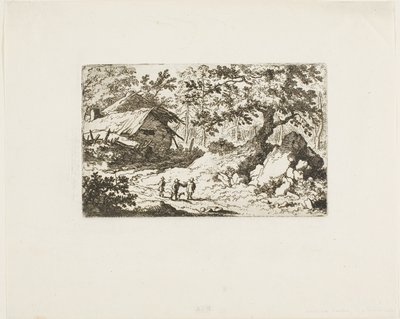 La capanna in rovina da Allaert van Everdingen