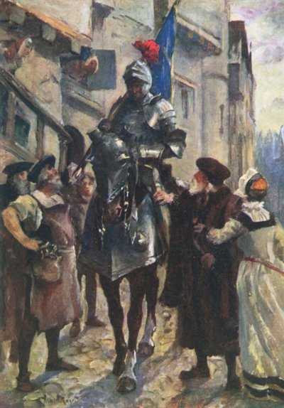 Un Messaggero da Flodden che porta le Cattive Notizie a Edimburgo da Allan (after) Stewart