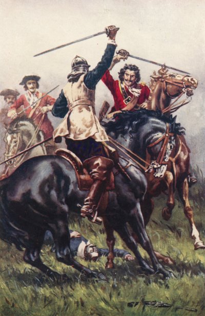 Combattimento tra un Ironside e un Cavaliere da Allan (after) Stewart