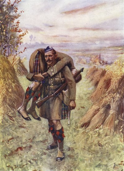 Il soldato Ross Tollerton che vince la Victoria Cross da Allan (after) Stewart