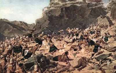 La carica dei Gordon Highlanders a Dargai da Allan (after) Stewart