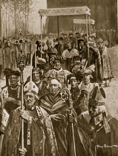 La processione di incoronazione di Riccardo III da Allan (after) Stewart