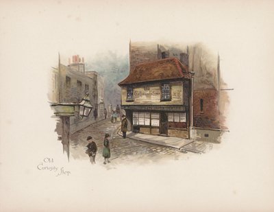 Londra familiare: Vecchio negozio di curiosità da Allan F. Barraud