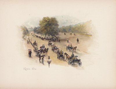 Londra familiare: Rotten Row da Allan F. Barraud