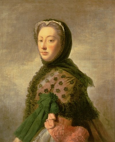 Ritratto di Augusta di Sassonia-Gotha, Principessa del Galles da Allan Ramsay