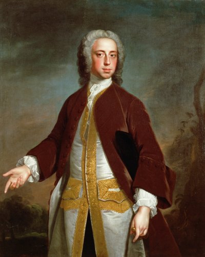 Ritratto di Lord Sherard Manners, 6° figlio del Duca di Rutland, prima del 1742 da Allan Ramsay