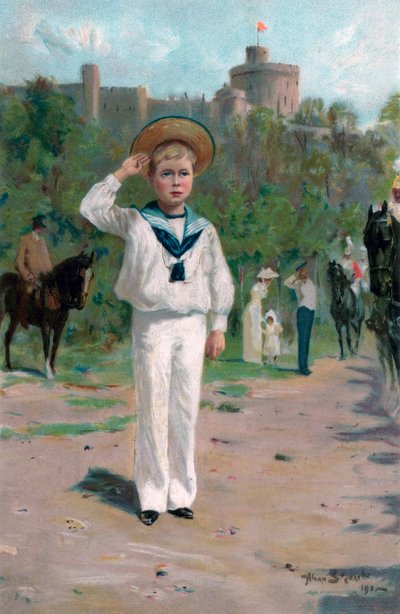 Edoardo, Principe di Galles, che saluta i colori da Allan Stewart