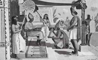 Ramesse II riceve una copia del suo trattato con gli Ittiti da Allan Stewart
