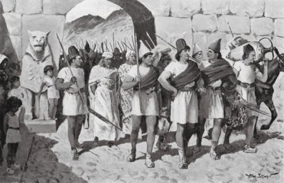 Ritorno di Shubbiluliuma dalla sua campagna siriana da Allan Stewart