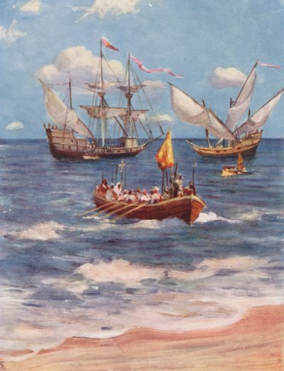 Vasco da Gama sbarca a Kalicut da Allan Stewart