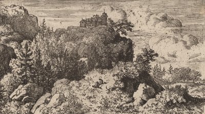 Abeti nella gola, probabilmente c. 1645-1656 da Allart van Everdingen