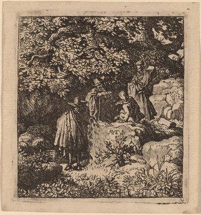 Quattro Figure sotto un Albero da Allart van Everdingen