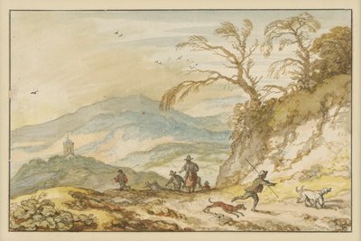 Paesaggio montano da Allart van Everdingen