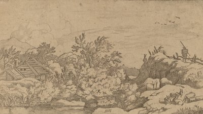 Pastore di capre su una collina, probabilmente c. 1645-1656 da Allart van Everdingen