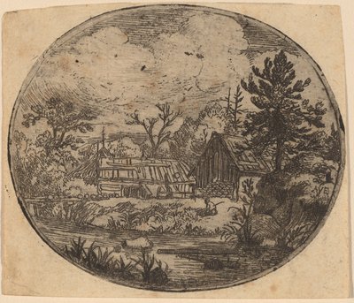 Amleto sulla riva di un fiume da Allart van Everdingen