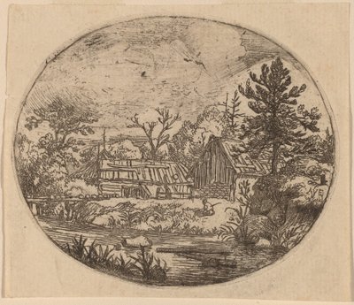Amleto sulla riva di un fiume da Allart van Everdingen
