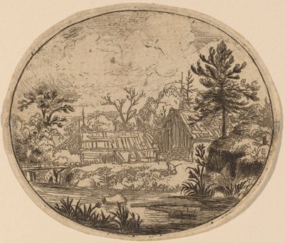 Amleto sulla riva di un fiume da Allart van Everdingen
