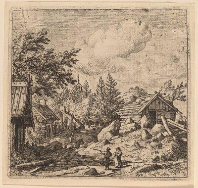 Amleto su terreno montuoso da Allart van Everdingen