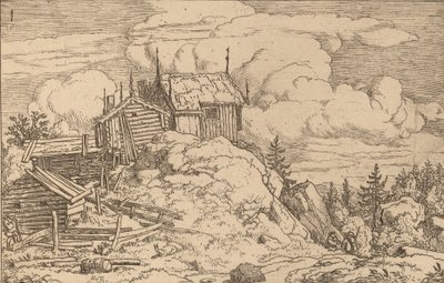 Amleto su una collina da Allart van Everdingen