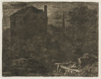 Paesaggio in stile scuro da Allart van Everdingen