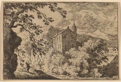 Grande casa con una torretta da Allart van Everdingen