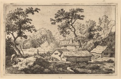 Mulino sotto una cascata, probabilmente c. 1645-1656 da Allart van Everdingen