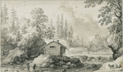Paesaggio nordico da Allart van Everdingen