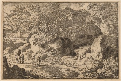 Contadino a cavallo, probabilmente c. 1645-1656 da Allart van Everdingen