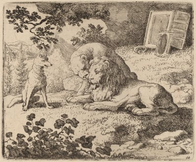 Reynard descrive i tesori mancanti, probabilmente c. 1645-1656 da Allart van Everdingen